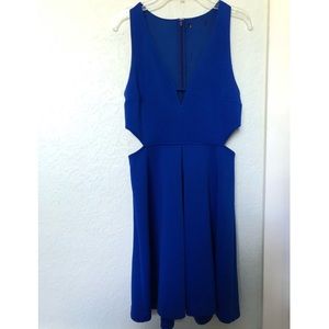 Blue Cutout Dress